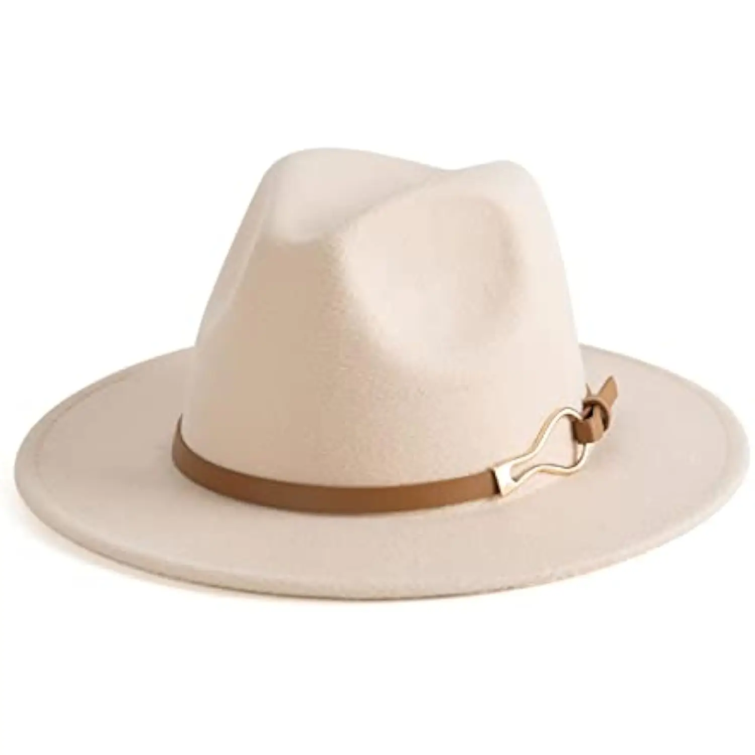 

Широкополая шляпа-федора Mistdawn для женщин, мягкая панама-джазка с пряжкой, модный аксессуар, размер M