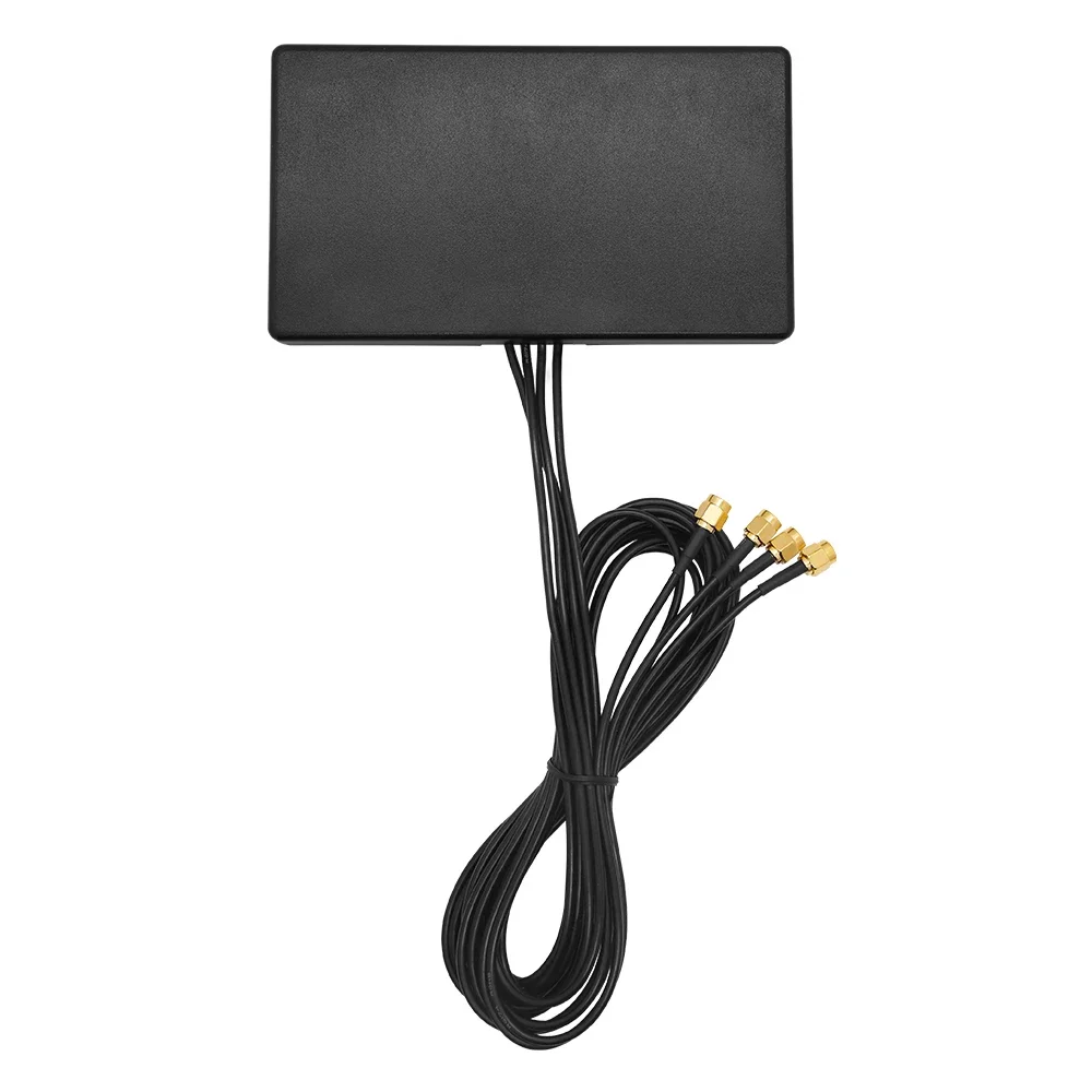 

High Gain 5G 4G WWAN LTE Module Modem Antenna 600-6000Mhz with 4 SMA Male Connectors 1.5M RG174 Extension Cable Magnetic Sucker