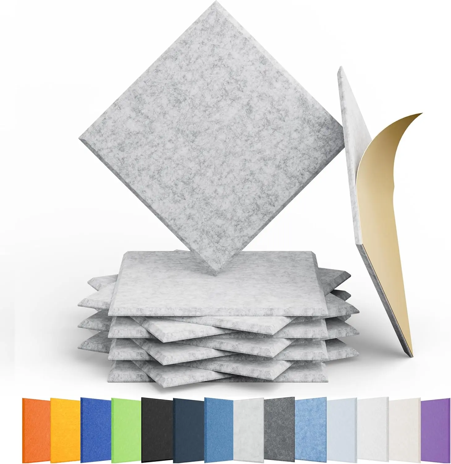 High Density Large Acoustic Wall Panels Decorative For Wall Home Office Soundproof Felt Wall Tile Bulletin Cork Boards Wallpaper view 3