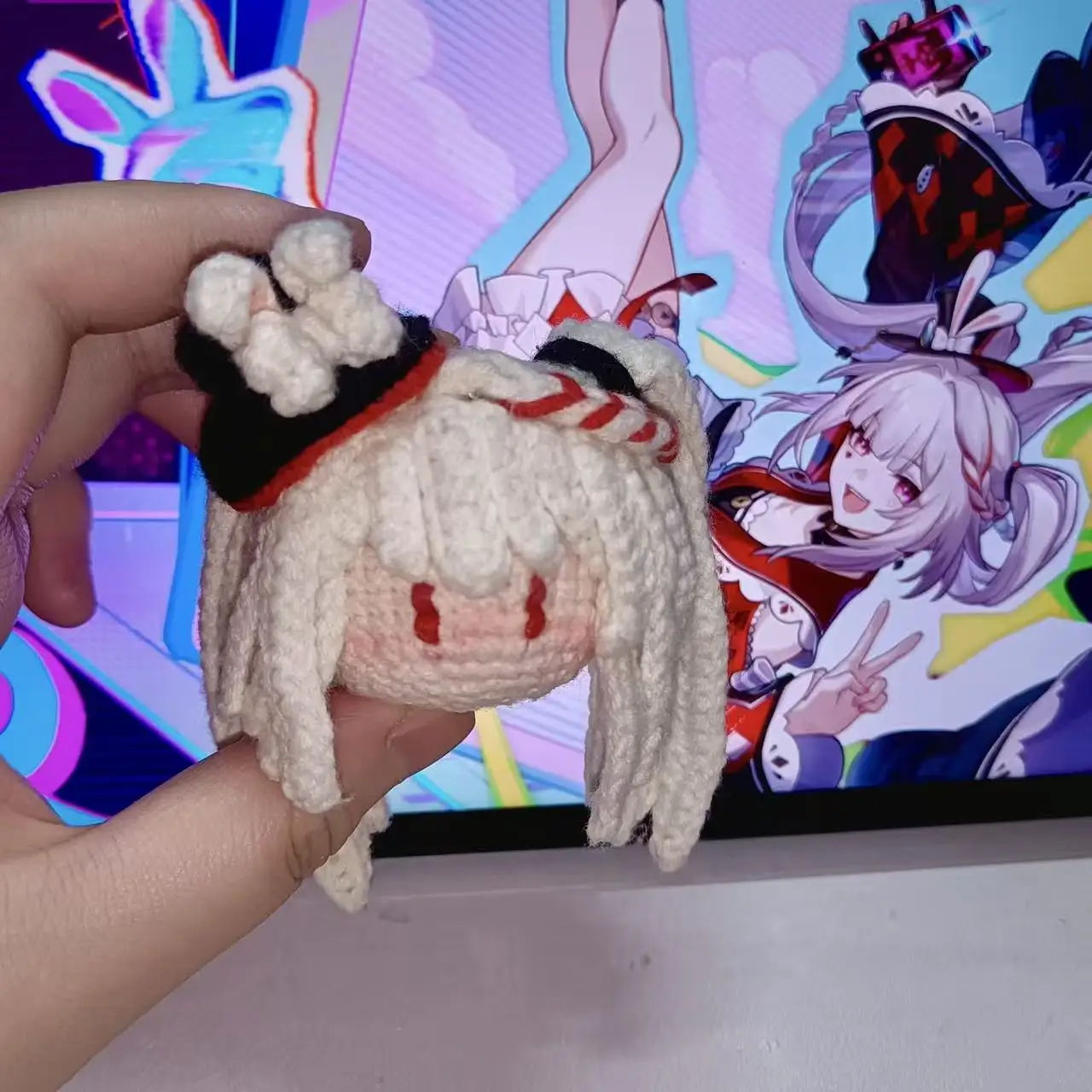 kit-de-material-diy-para-chaveiro-pingente-de-fio-tricotado-a-mao-badou-star-rail-sparkle-buns-–-presente-para-acessorios-de