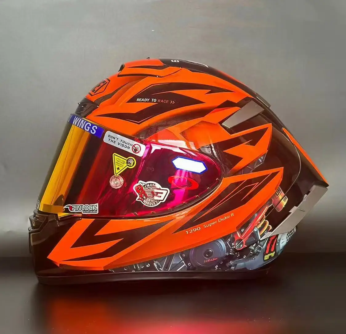 

Full Face Motorcycle helmet X14 X-Spirit III red 1290 helmet Riding Motocross Racing Motobike Helmet