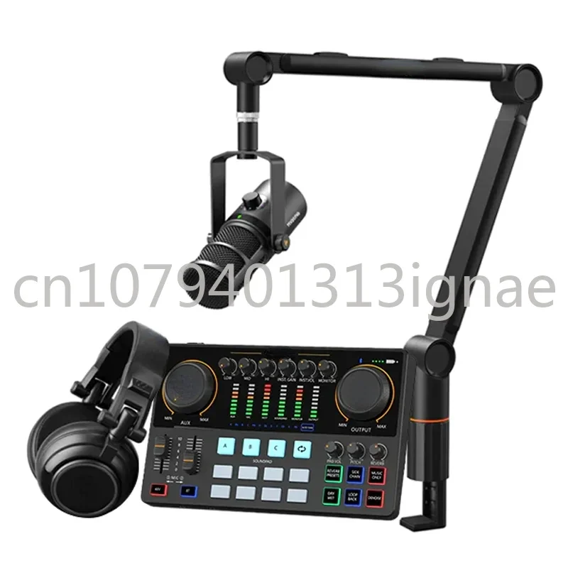 PD100 XLR Dynamic Podcast Microphone  Sturdy & Stable, Podcast Equipment Bundle Heavy Duty Microphone Stand for Radio