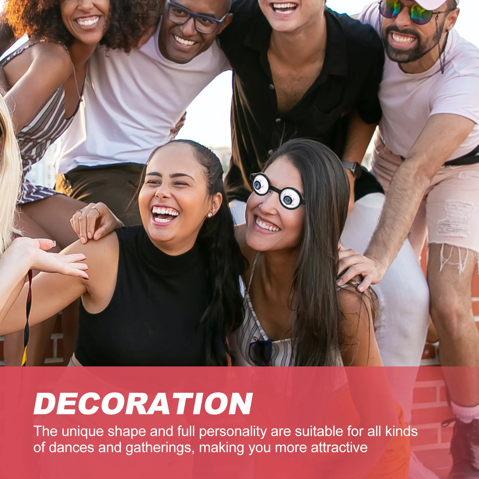 

6Pcs Halloween Creative Eyeglasses Funny Scary Party Supplies Party Favor Glasses Photo Props Halloween Decor Funny Eyeglasses