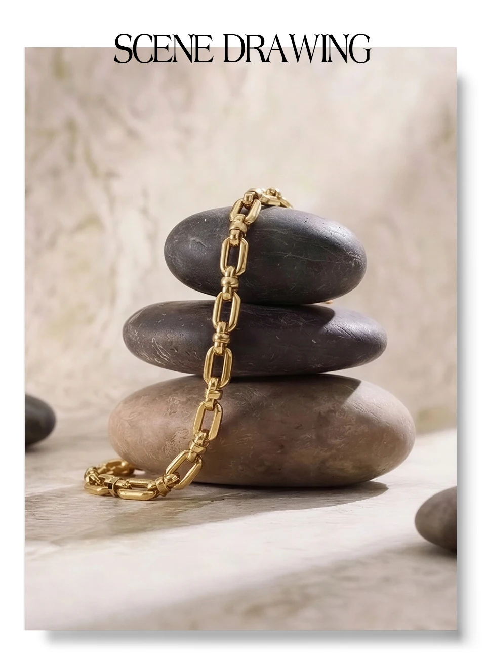 Yhpup Edelstahl-Metallkette, hochwertiges Armband, modisch, personalisierbar, wasserdicht, Handgelenkschmuck, Bijoux für Damen – Detail 2