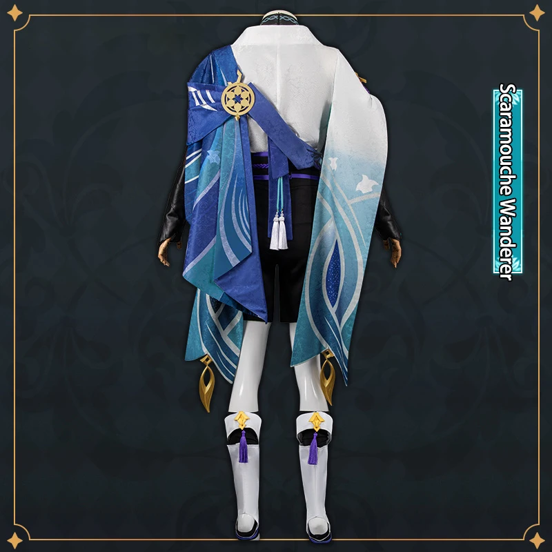 Game Genshin Impact Cosplay Wanderer Scaramouche Cosplay Costume Genshin Impact Wanderer Cosplay Christmas Suit - Image 4