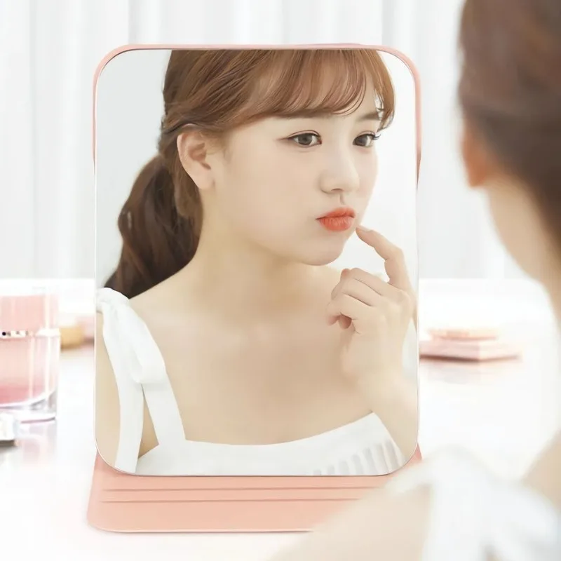 

Популярное складное зеркало серии Miffy с героями мультфильмов, милое настольное зеркало для макияжа высокой четкости с принтом для творчества, подарок для девочек