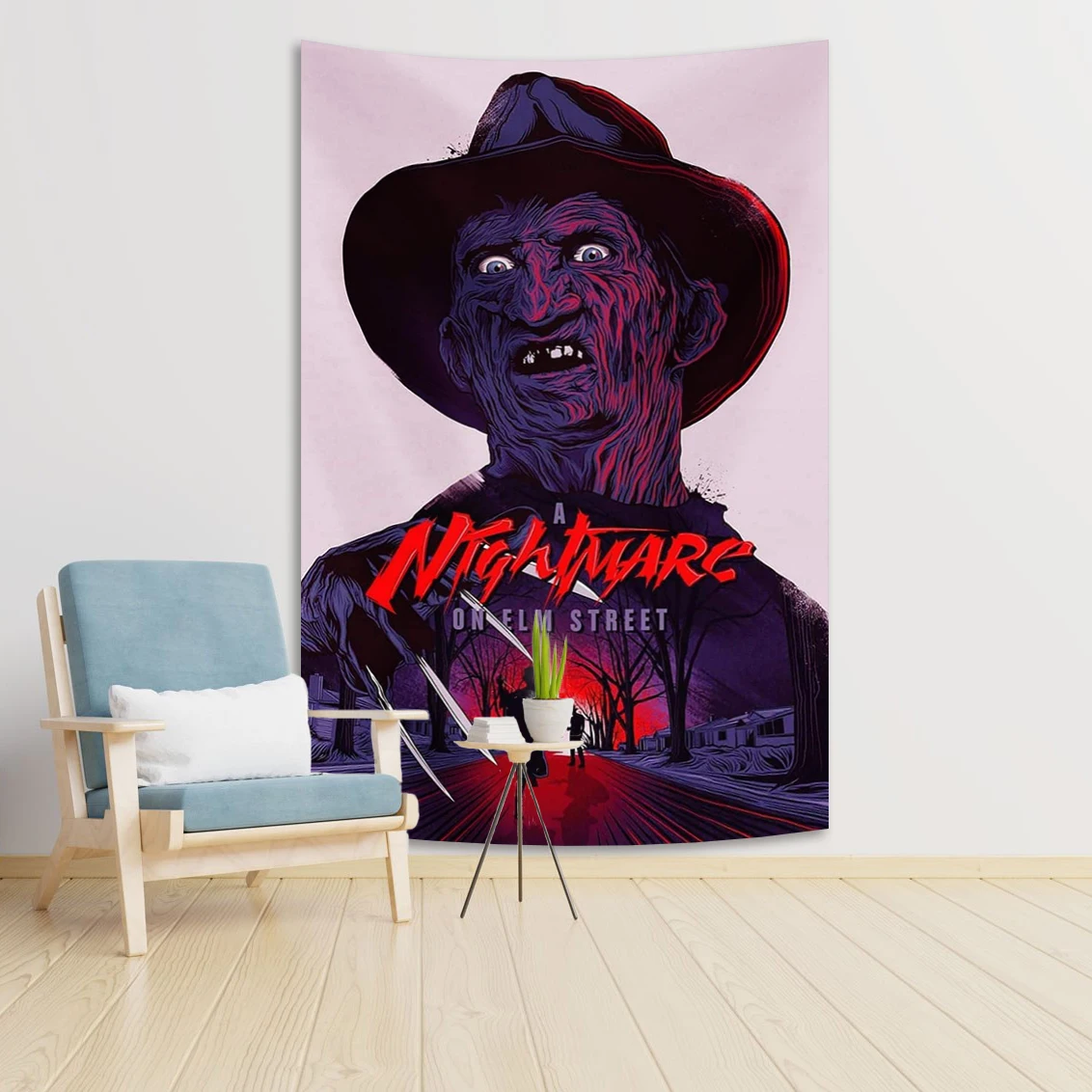 Horror Movie Freddy Kruegers Wall Tapestry Bohemian Scarier Halloween Room Decoration Fabric Tapestry For Wall