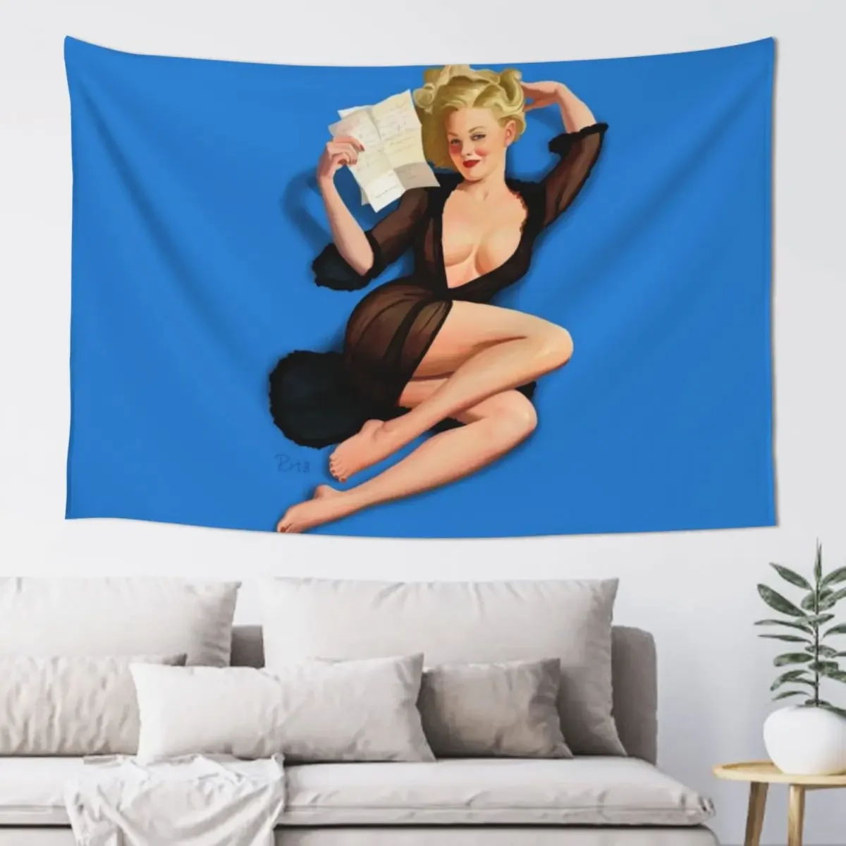 

Vintage pin up - Am I too good to be true Tapestry Decor For Bedroom Bedrooms Decorations Tapestry