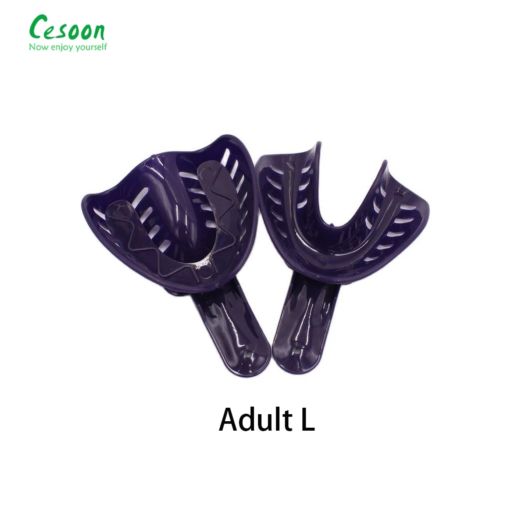 12Pcs/Set Dental Impression Tray For Adult/Children Plastic Materials Teeth Holder Removable Dental Clinic Lab Equipment 6 Sizes