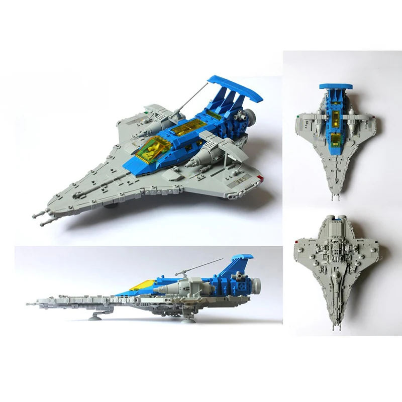 1212pcs MOC LL Galaxy Explorer Classic Space SciFi Model Building Blocks Hero Pirate Voyage Fortress Technical Engine Toy Gift