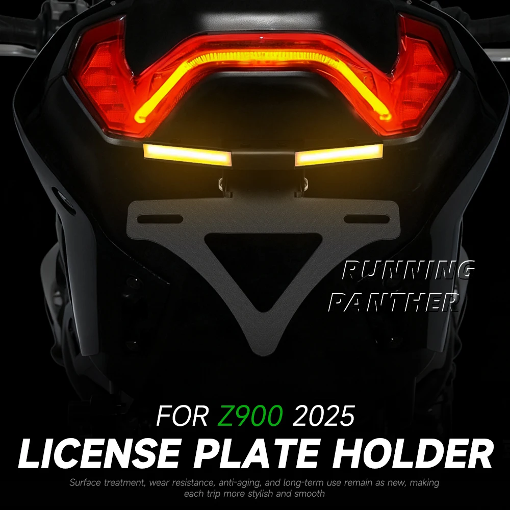 

FOR Kawasaki Z900 z900 Z 900 2025 Motorcycle Tail Tidy Fender Rear Tail Bracket Integrated Turn Signal License Plate Holder