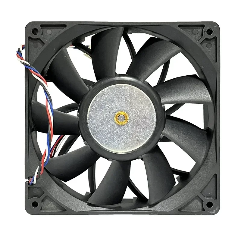 140mm DC 12V PWM Industrial Cooling Fan High Airflow Silent Server Cabinet Charger Pile Heat Dissipation Metal Frame