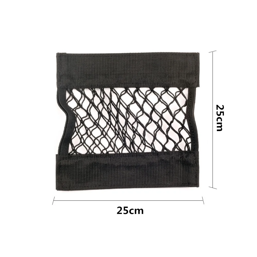 Auto Zurück Hinten Mesh Kofferraum Sitz Elastische String Net Magie Aufkleber Universal Lagerung Tasche Tasche Käfig Auto Organizer Sitz Zurück Tasche
