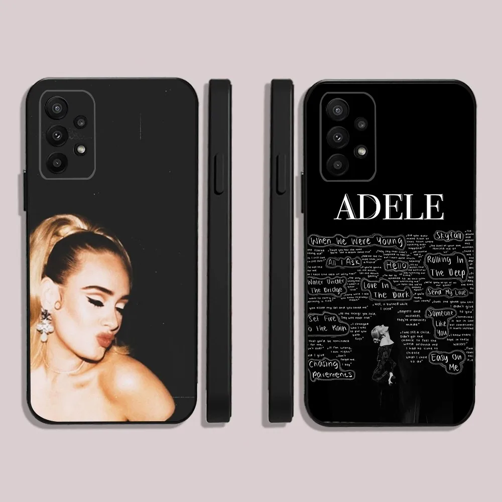 Singer A-Adele Phone Case For Samsung S24,23,22,30,21,10,9,Ultra,Plus,Lite,FE,5G Black Soft Case