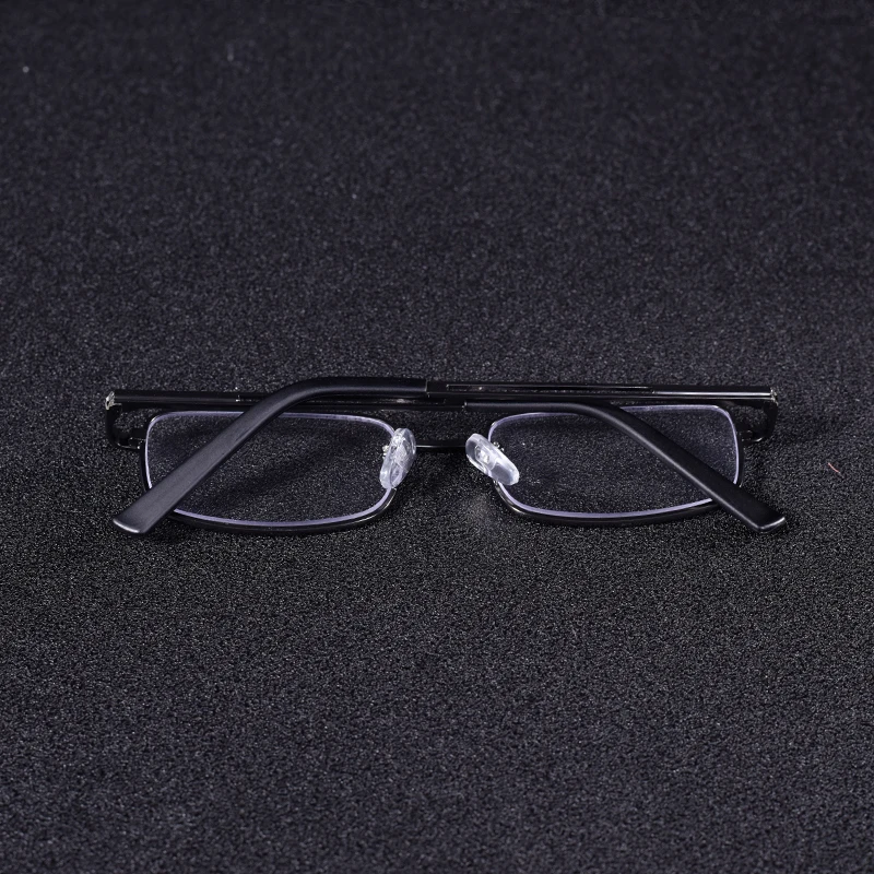 Vintage Quadratische Lesebrille Rahmen Metall Männer Mode Klassische Business Brillen Blau Licht Blockieren Klare Linse +75 + 125 + 2 – Detail 18