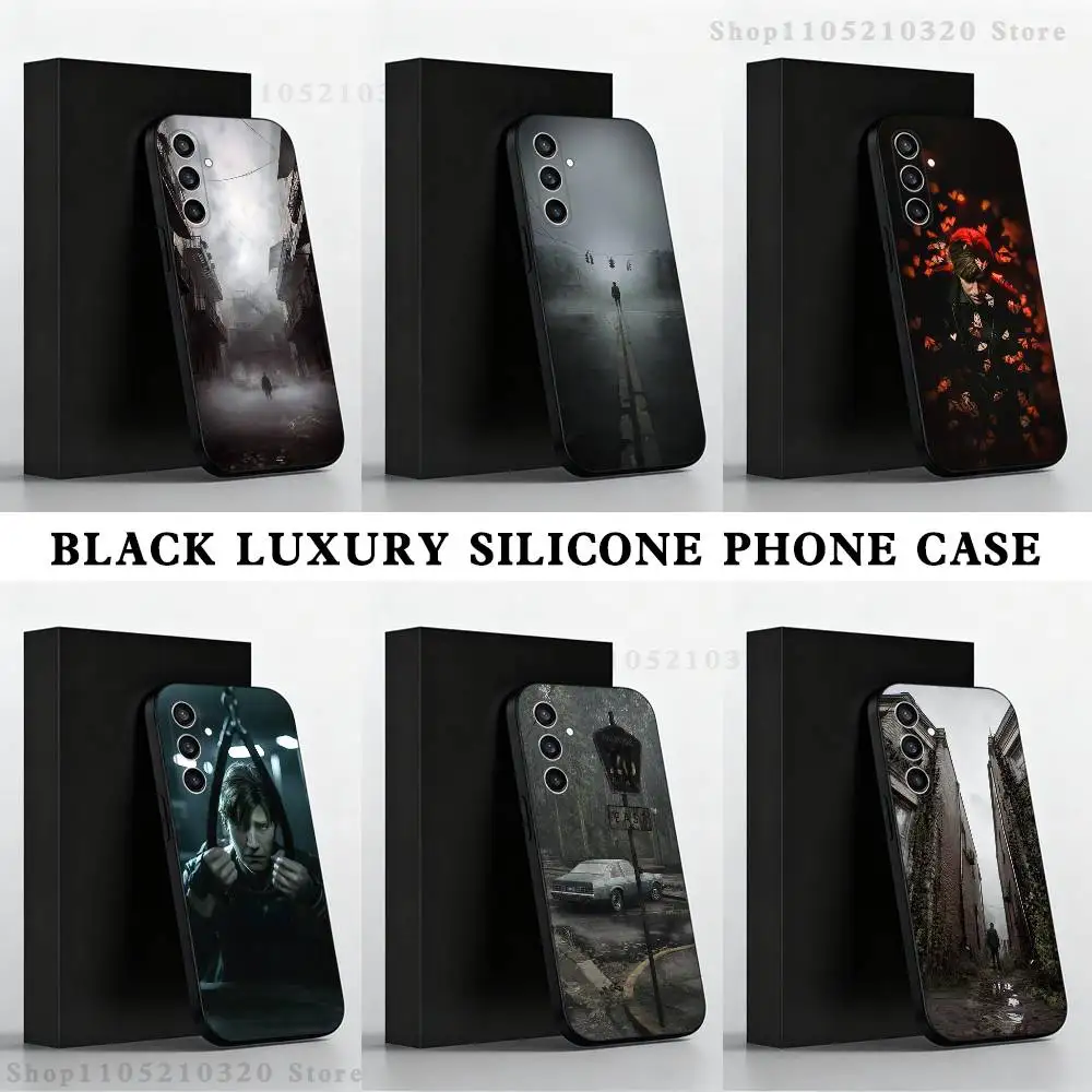 

Silent Hill 2 Videogame Phone Case For Samsung S25,S24 Ultra,S20,S30 plus,S22 plus,S23,S30 Ultra 5G Silicone Black Shell