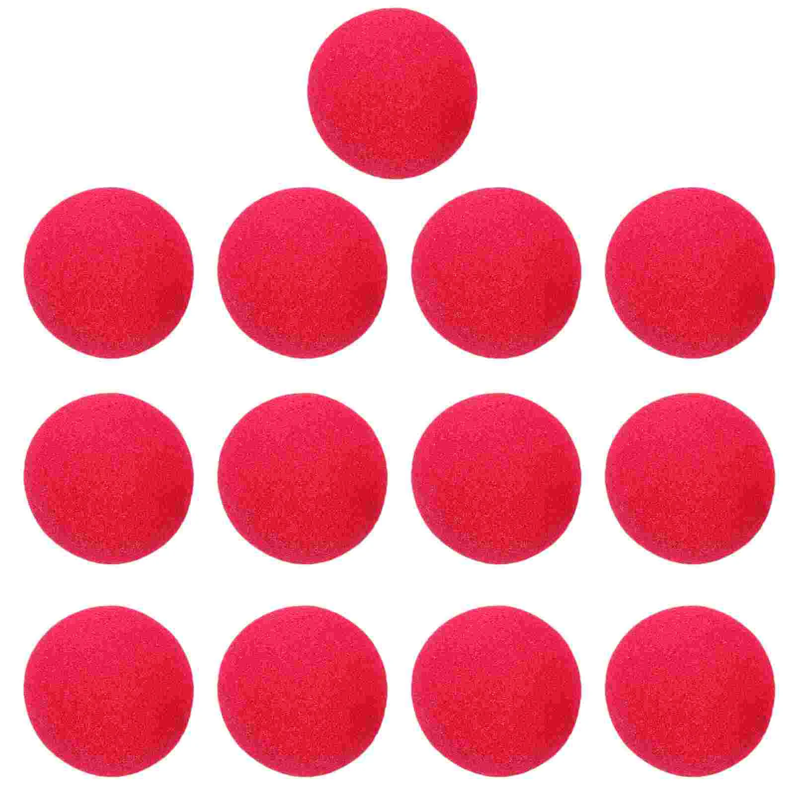 50 Pcs Clown Nose Ball Sponge Material Prop DIY Decorate Masquerade Party Supply Red for Costume Balls Premium