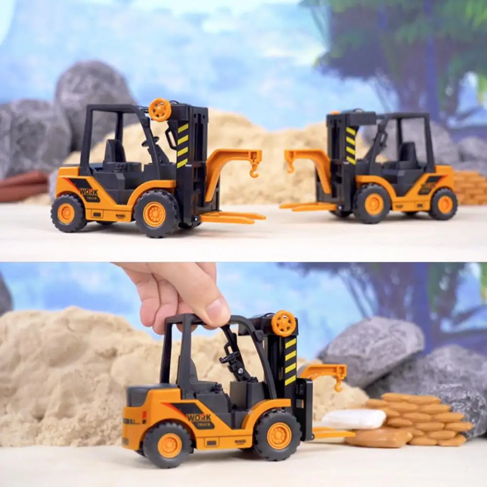 

Lifting Crane Model Educational Die-cast Forklift Truck Toy for Toddlers Realistic Construction Vehicle with Drive for Boys