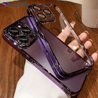 For OPPO A60 A79 A2M A2 Pro A98 F23 A38 A18 A58 A78 A96 A94 A93 A74 A73 A97 A91 Phone Case Electroplated Transparent Soft Case