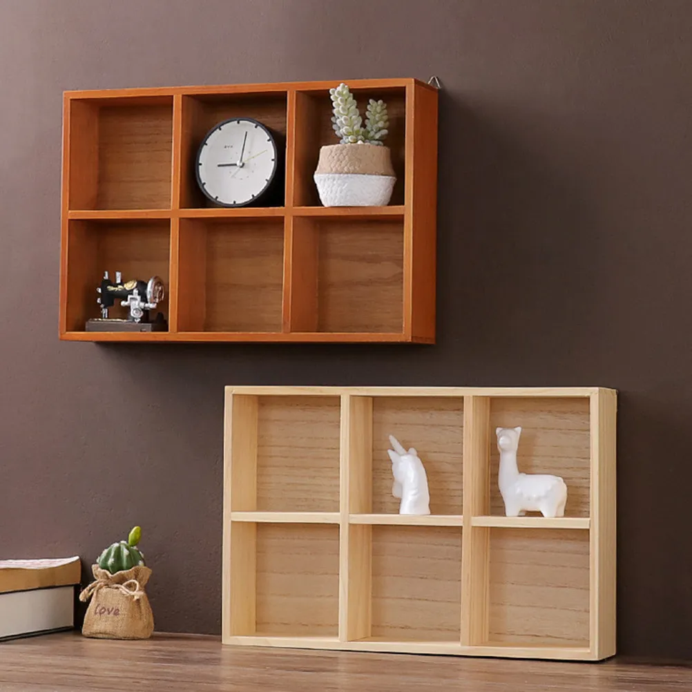 

Винтажный настольный органайзер, деревянный ящик для хранения, многофункциональный настенный шкафчик для дома, офиса, держатель для ювелирных изделий и ручек