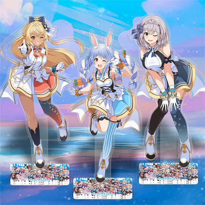 

Akai Haato Hoshimati Suisei Robocosan Tokino Sora Acrylic Figure Stand Ornaments Anime Hololive YouTuber Peripheral Gifts 15cm
