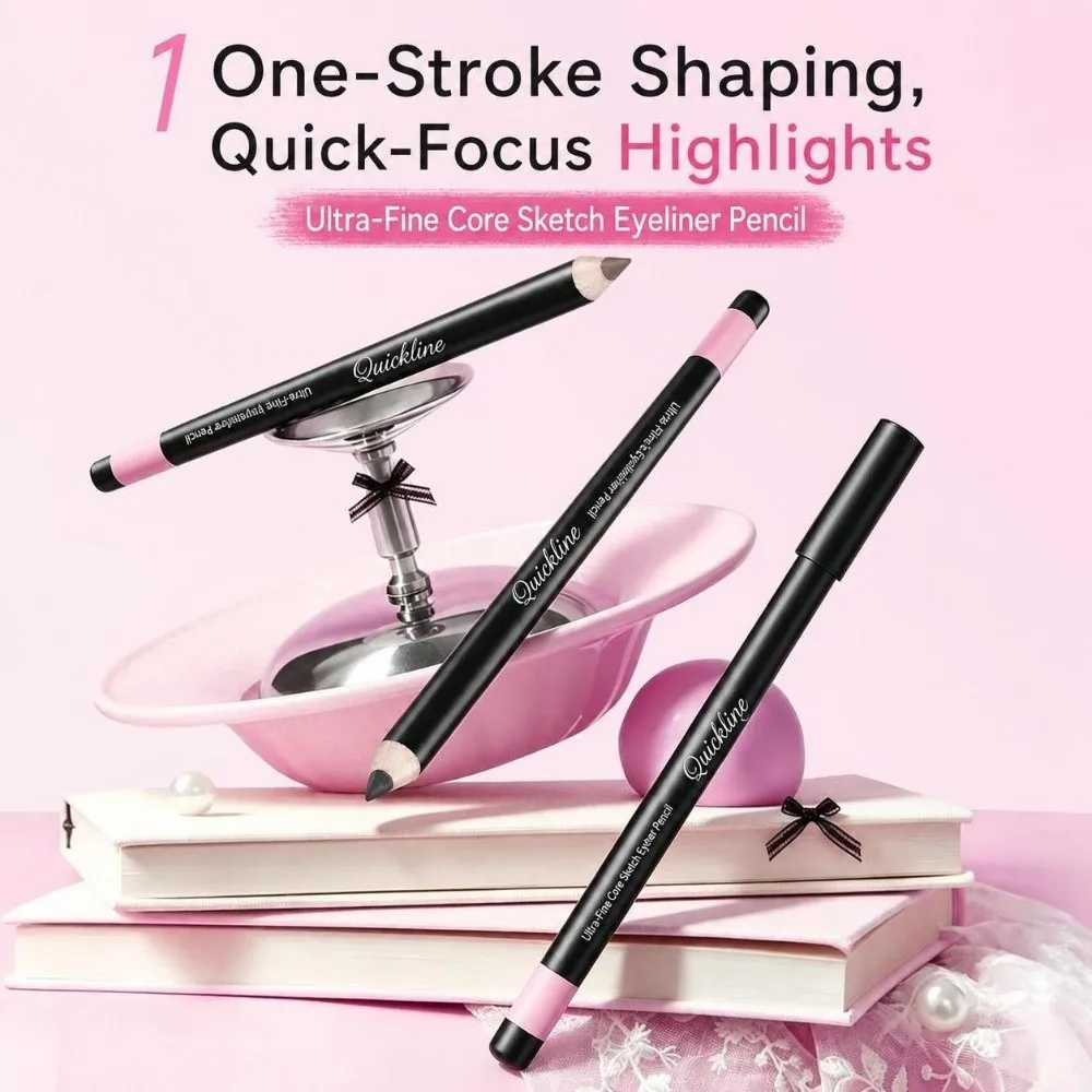 High Pigmented Eyeliner Gel Pencil Soft Texture Long Lasting Waterproof Eyeliner Pen Matte Smudge-proof Eye Makeup Pen Women