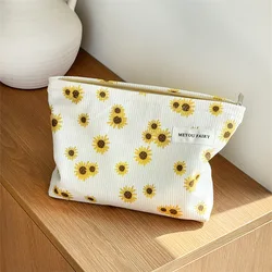 Bolsa organizadora girasoles en pana para gatos y perros