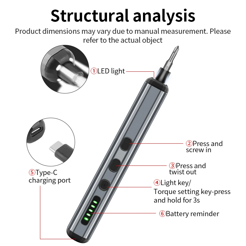 LUXIANZI 68 in 1 Precision Electric Screwdriver Set Cordless S2 Magnetic Screw Drill Bit For iPhone Laptop Household Repair Tool