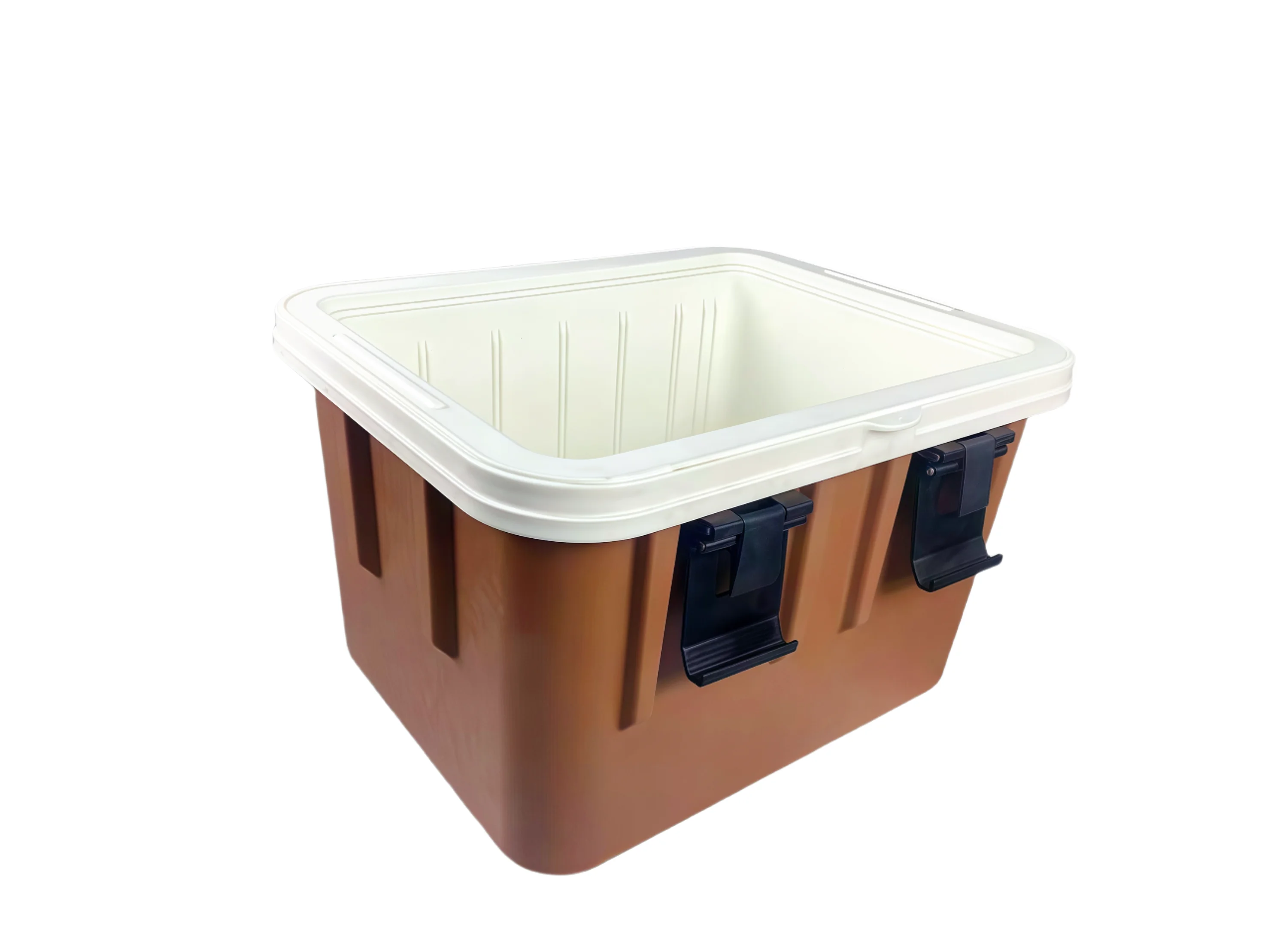 68L OEM مخصص PP حقن مصبوب قابلة لإعادة الاستخدام معزول صندوق تبريد لتسليم المواد الغذائية ، صندوق معزول