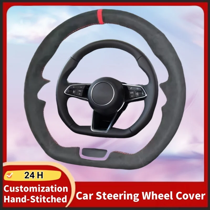 

Leather Protect The Original Leather From Wear And Tear Steering Wheel Cover For Audi TT (8S) 2014-2019 TTS 14-19 RS 2016-2019