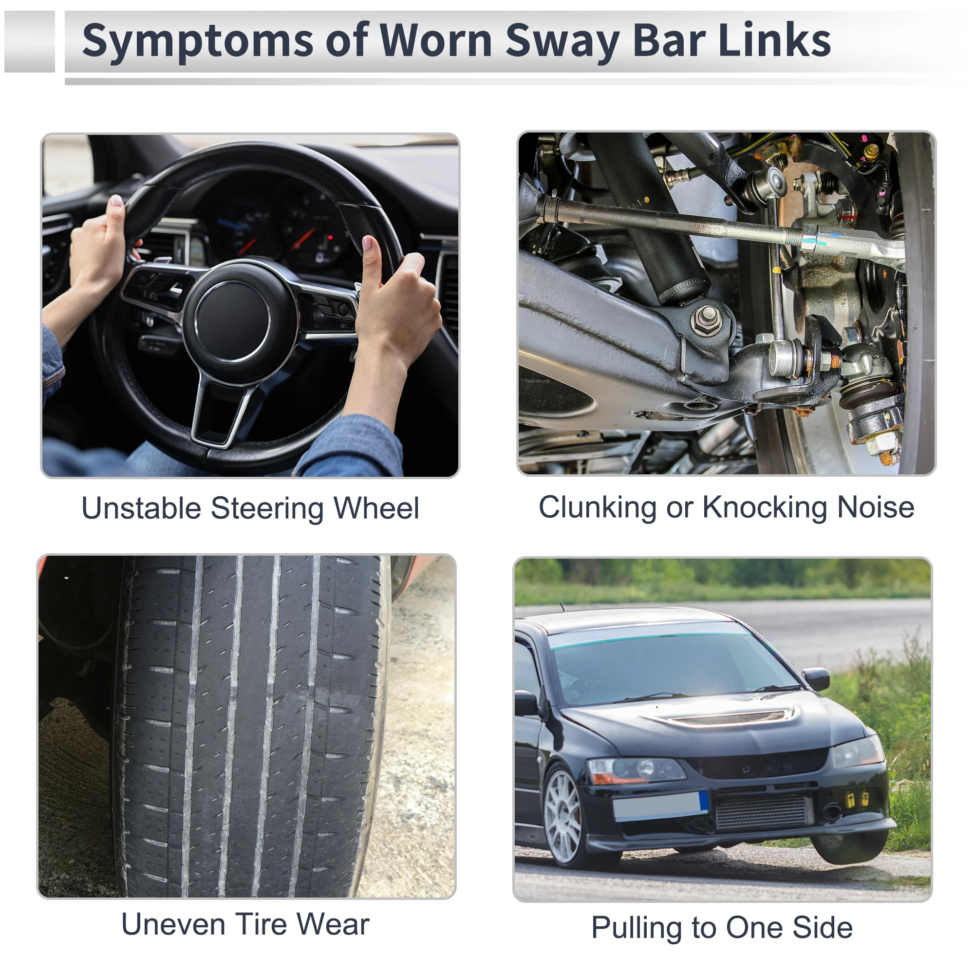 UXCELL Voorste stabilisatorstangverbindingen voor Acura RDX 2007-2012 nr. K750297 2 stuks