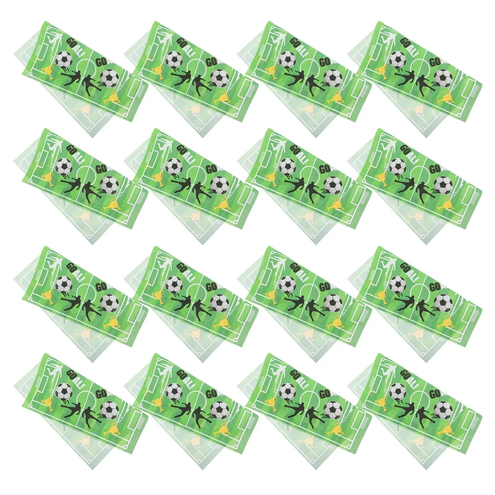 

20 Pcs Football Printed Napkins Soccer Party Supplies Disposable Cocktail High Absorbency Thick Paper Birthday Celebrations