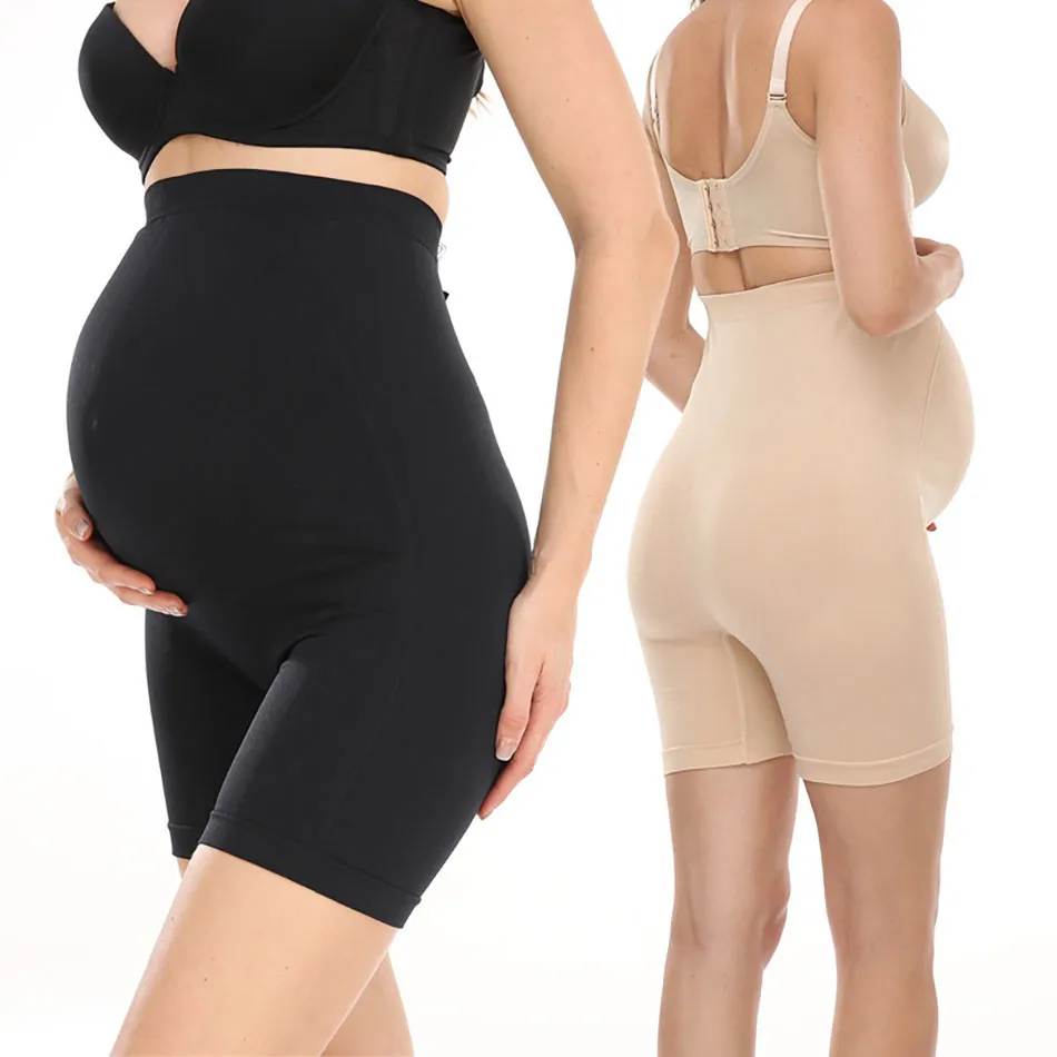 Comfort estivo per mamme incinte intimo premaman a vita alta con supporto per la pancia per abbigliamento premaman nel fine trimestre