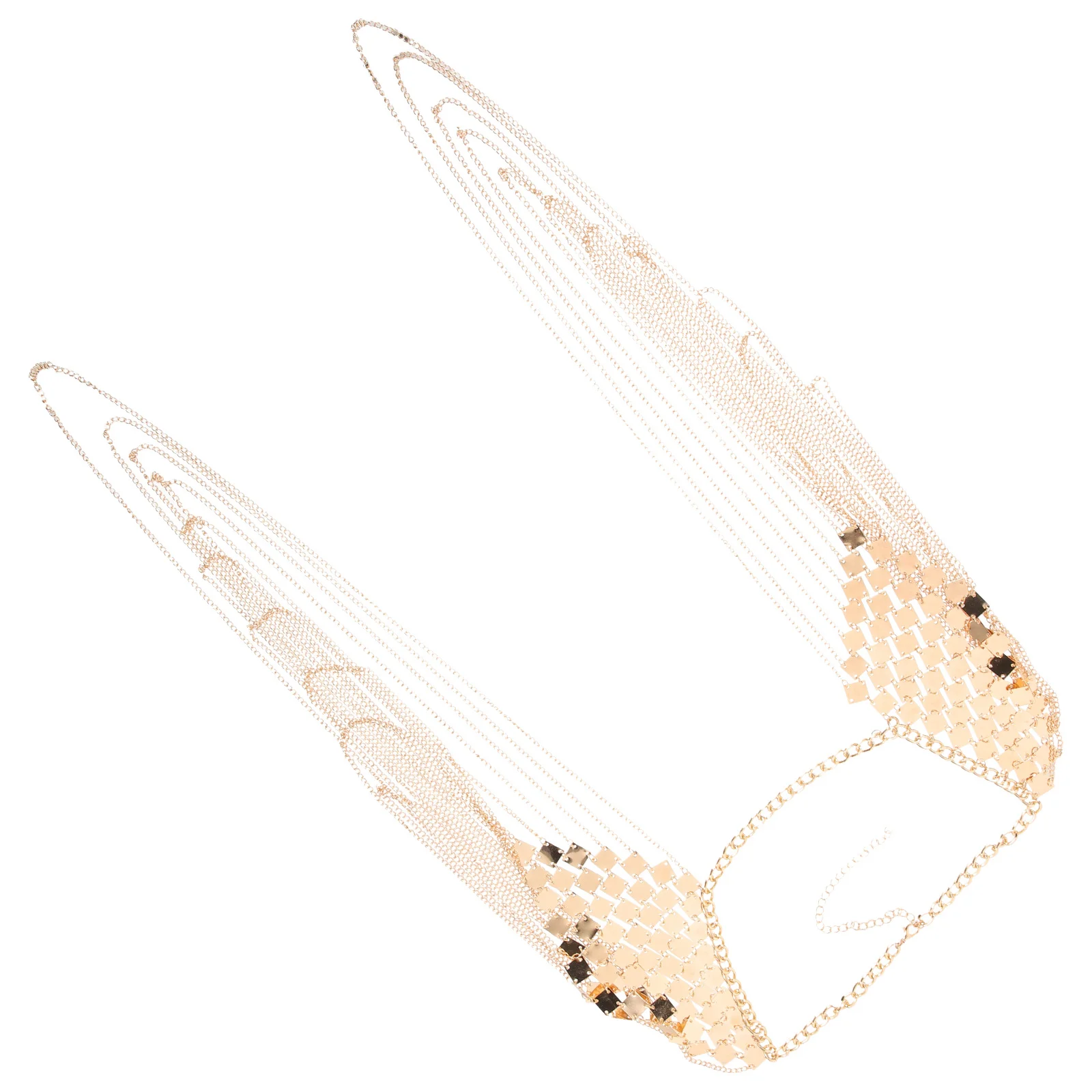 أنيقة الذهبي شرابة الكتف قلادة الجسم سلسلة التبعي لا حجم الخصر المطلوبة أنيق سلسلة الكتف السفر