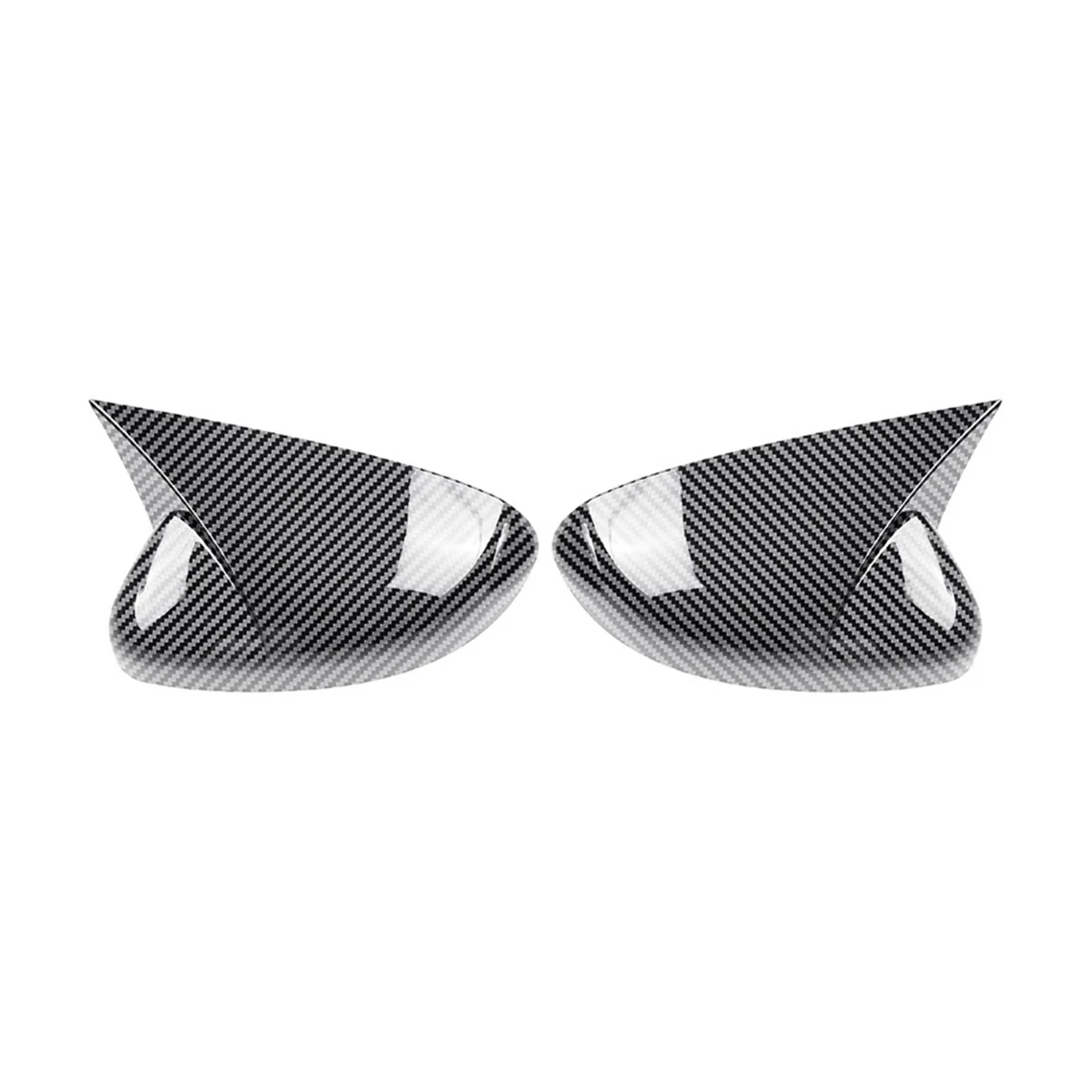 Car Rear View Mirror Cover Side Wing Mirrors Cover Housing Cap for Honda City 2020 Carbon Fiber Pattern RHD