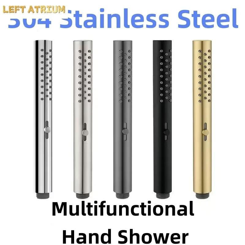 Brushed Gold Stainless steel Water Saving Handheld Shower Head Hand Held Shower Sprayer Bath Sprinkler High Pressure Hand shower