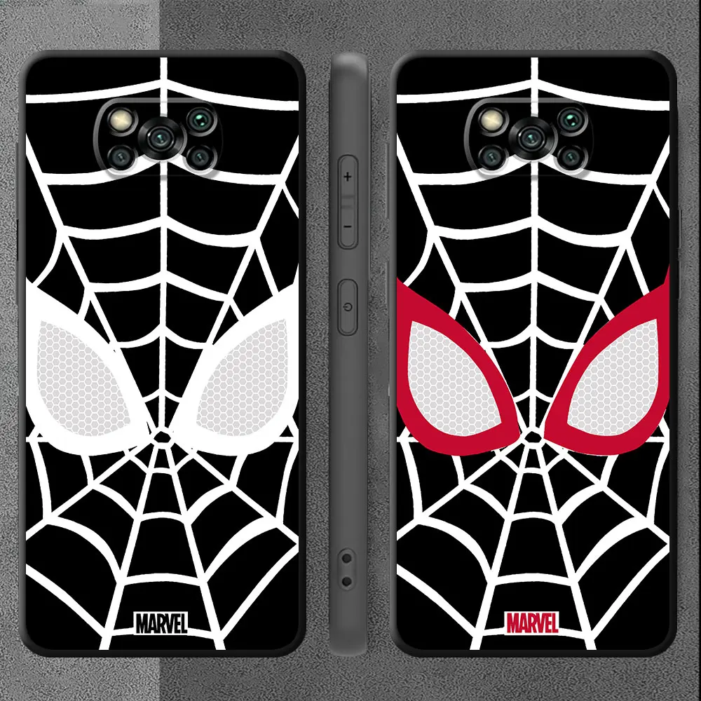 Marvel Sipider Man Logo Phone Case for Xiaomi Mi 11 Lite 12T 11T Pro 10T 12 13 5G 13 14 Pro 13 12 Lite 12X Silicone Cover