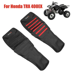 Motorcycle Seat Cover For Honda TRX 400EX TRX 400 EX Sportrax 400 1999-2008 Ribbed Gripper Waterproof Rubber Soft Seat Covers