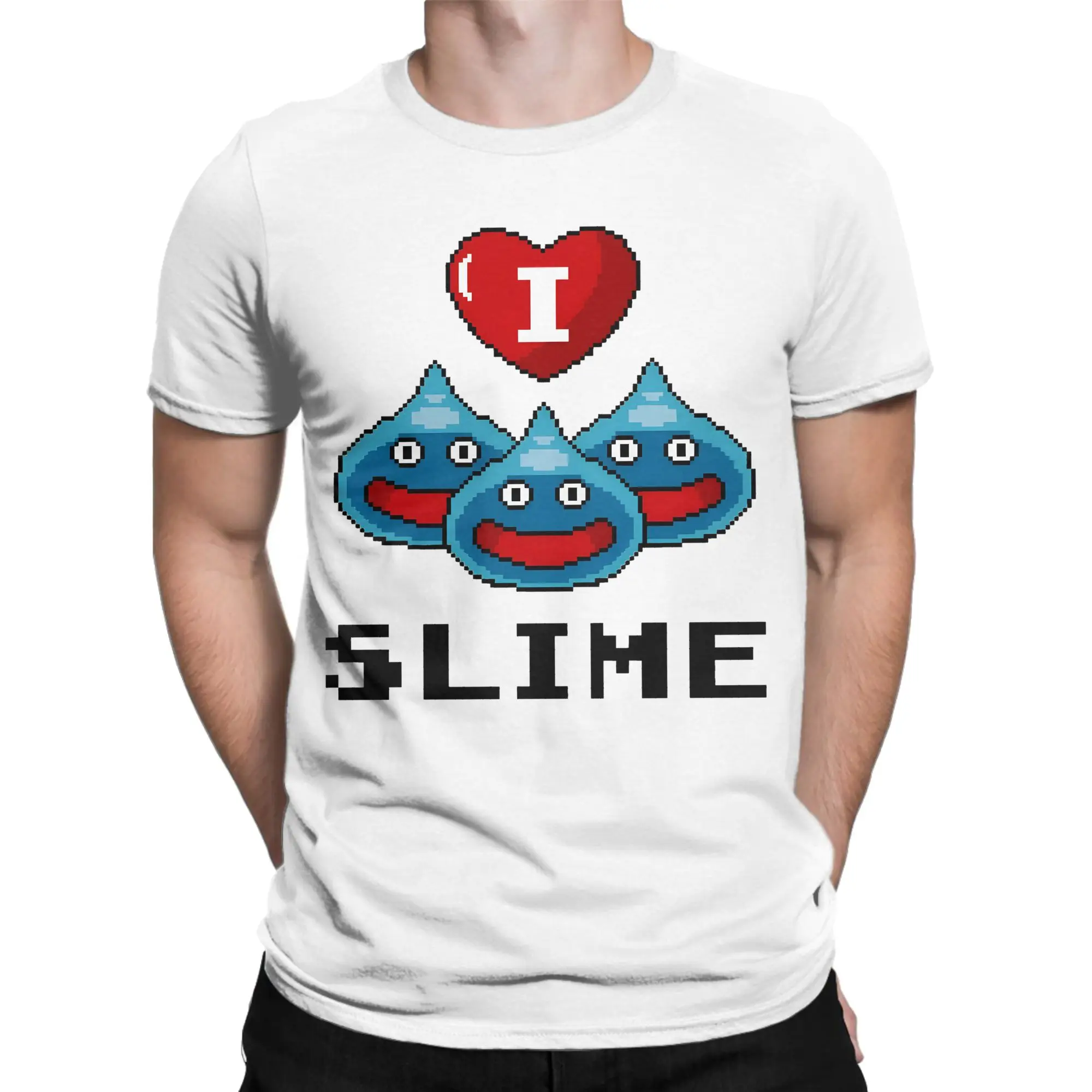 Summer Dragon Quest slime T Shirt for Men Women  100% Cotton T-shirts Short Sleeve Clothes