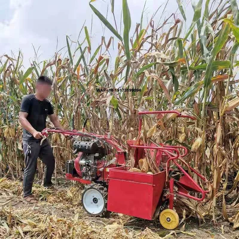 

EasyOperate Functions of Mini Corn Combine Maize Harvester/Small Walking Tractor Corn Reaper for Low Price