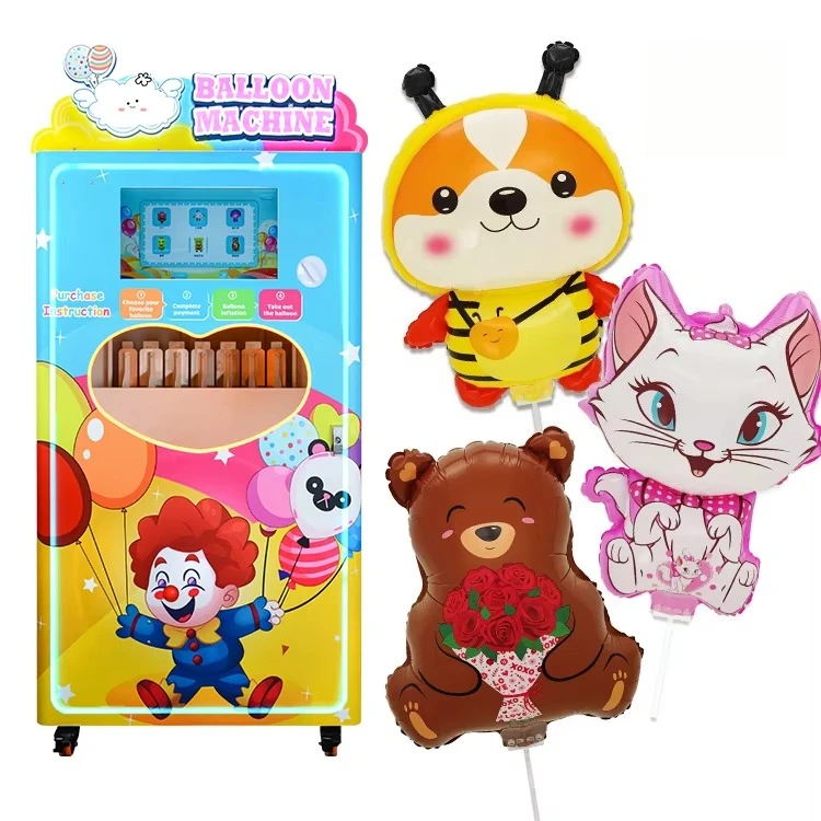 

Customized 21.5 Inch Touch Screen Automatic Inflatable Cartoon Balloon Vending Machine SDK Function Amusement Park Use
