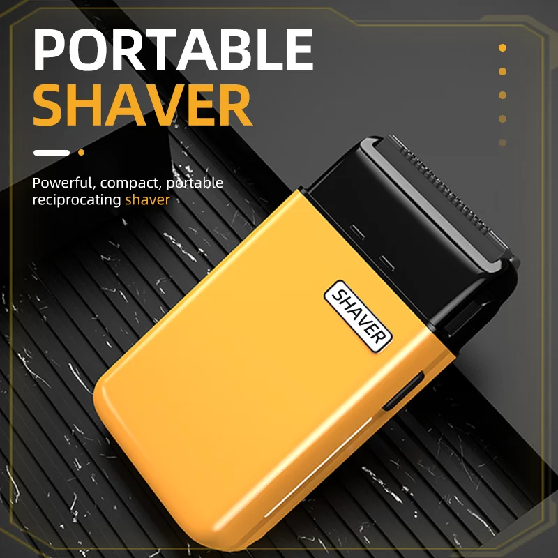 

KIKIDO Electric Shaver for Men Twin Blade Waterproof Reciprocating Cordless Razor USB Rechargeable Shaving Barber Trimmer