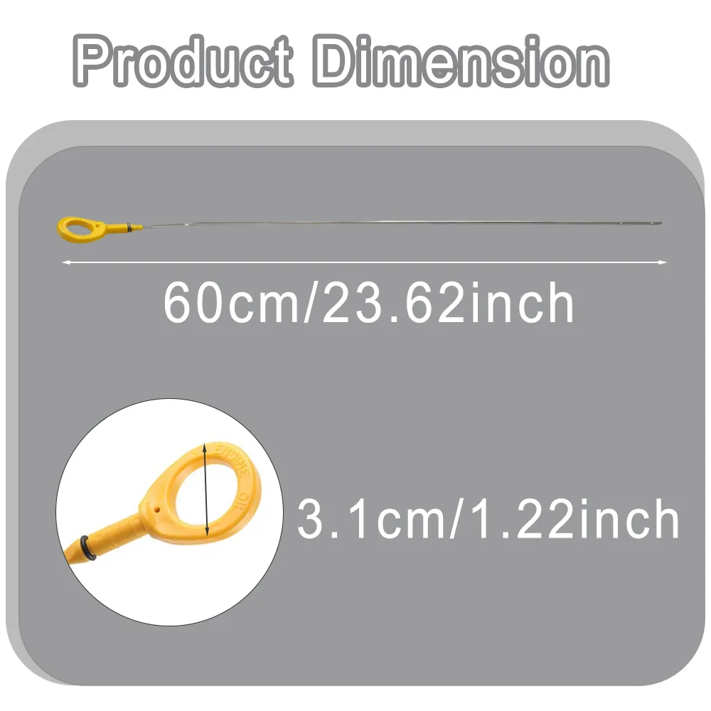 For Scion xD iM Toyota Prius Corolla Matrix Lexus CT200h 1.8L L4 Engine Oil Level Dipstick 15301-37010, 1530137030, 15301 37030
