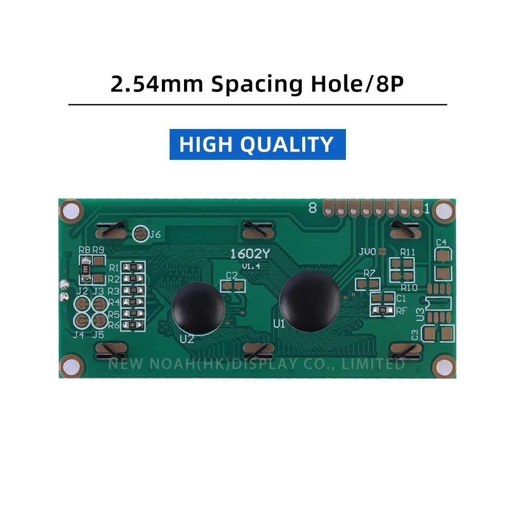 BTN schwarzer Film Lila 1602Y IIC LCD-Display 2*16 2X16 1602 8PIN Schnittstellenmodul AIP31068 Serial Port LCD-Modul