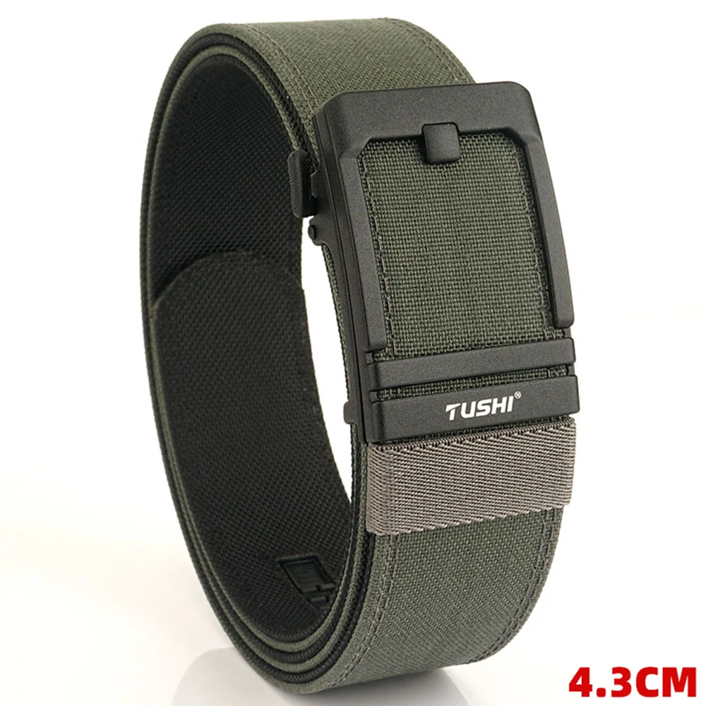 TUSHI 43mm Steifer Taktischer Gürtel für Männer Metall Automatische Schnalle Militär Polizei Duty Gürtel 1100D Nylon Gun Gürtel Casual gürtel Männlich – Detail 13