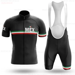 Mexico Bike Team Cycling Jersey Set Summer Short Sleeve Bicycle Clothing Road Bike Shirts Suit Bicycle Shorts MTB Ropa Maillot