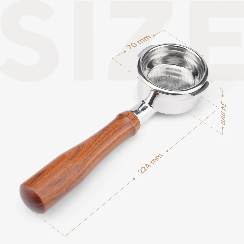 universal 58MM coffee machine handle Stainless Steel Coffee Machine Handle Bottomless Filter Portafilter  Espresso Coffee Tool