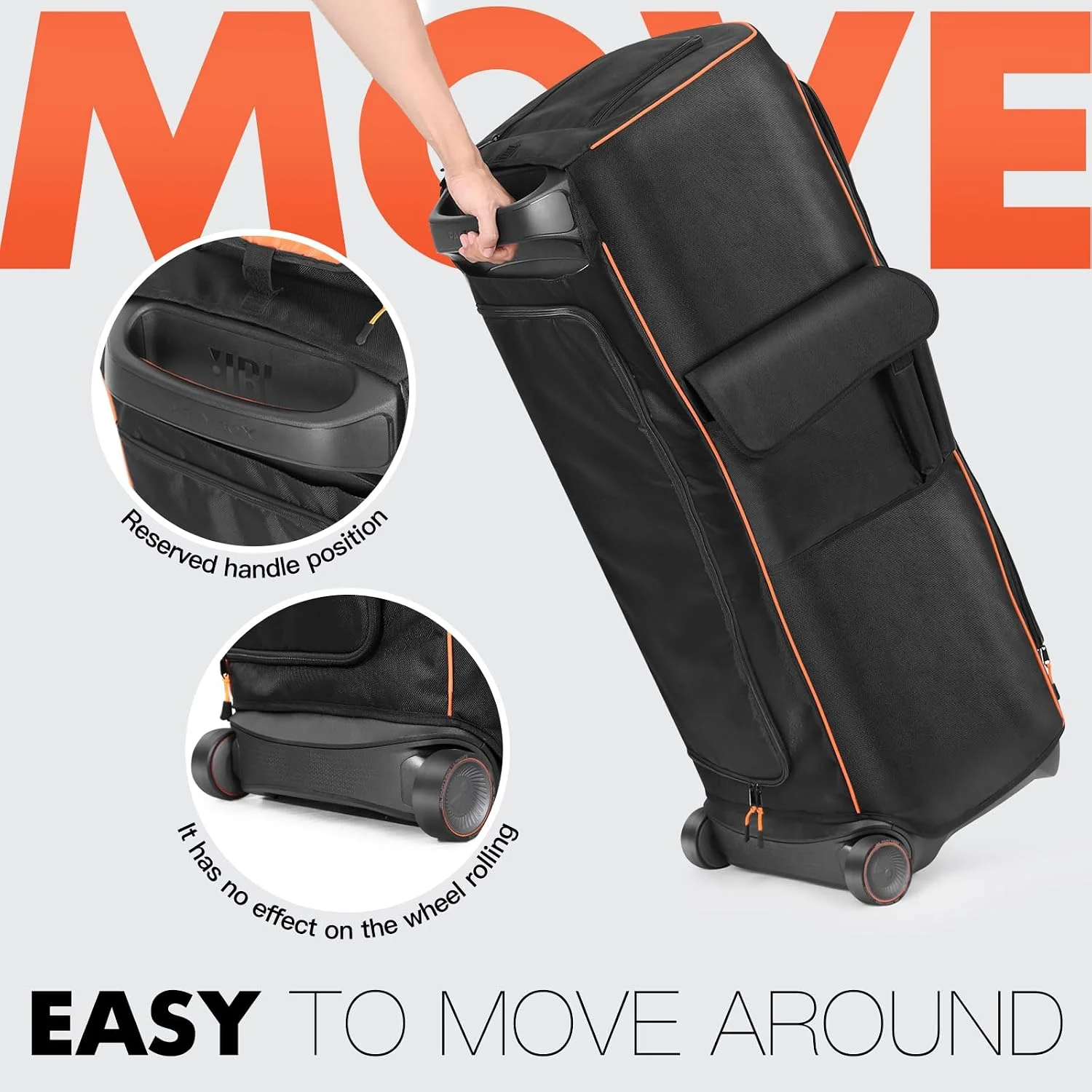 For JBL PartyBox Ultimate Dust Cover Audio Speaker Portable Protective Case Dust with Side Storage Pocket Multifunction Bag