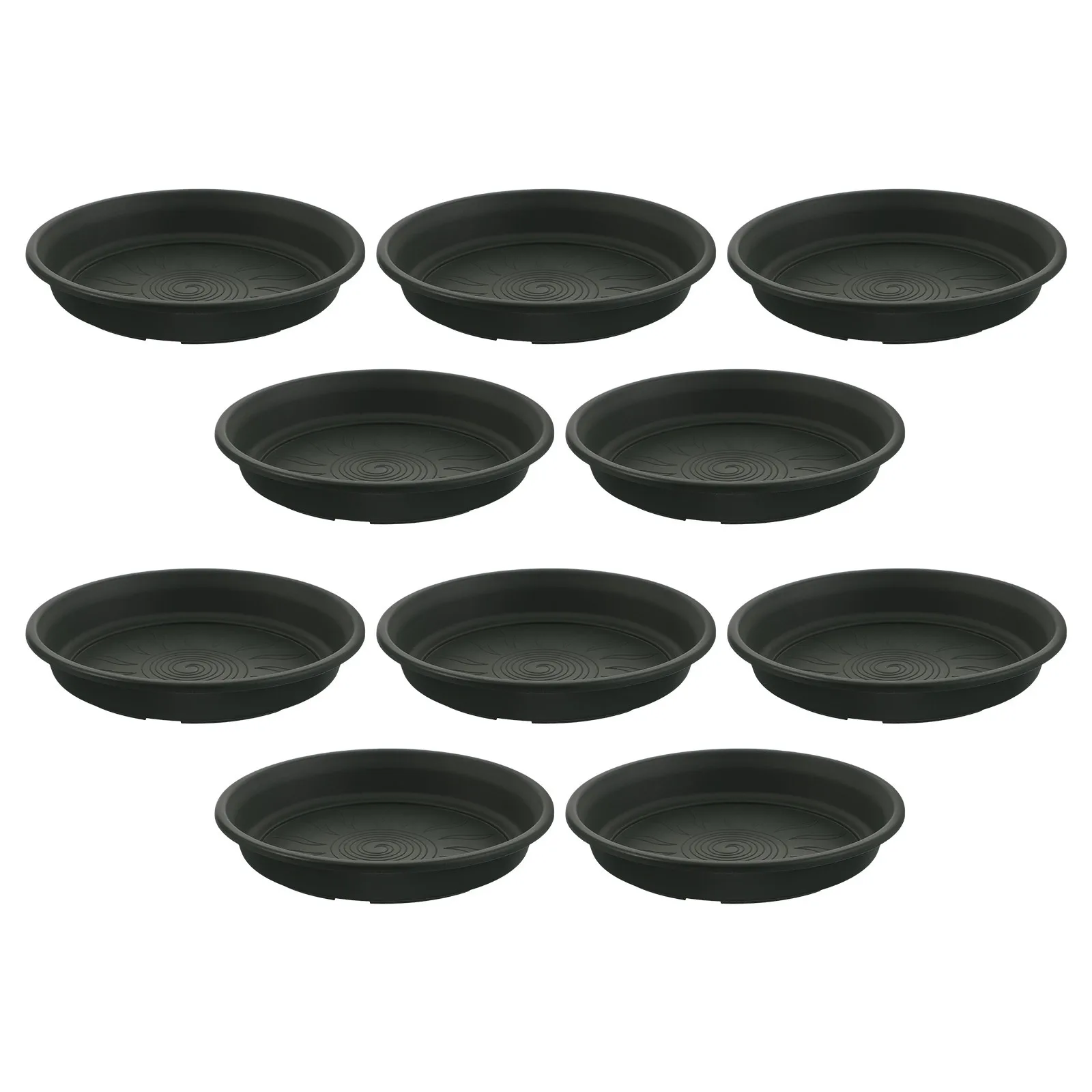 

10Pcs Round Plant Saucer Resin Pot Drainage Tray Indoor Outdoor Flowerpot Water Catcher Plant Pot Tray Garden Decorative Planter