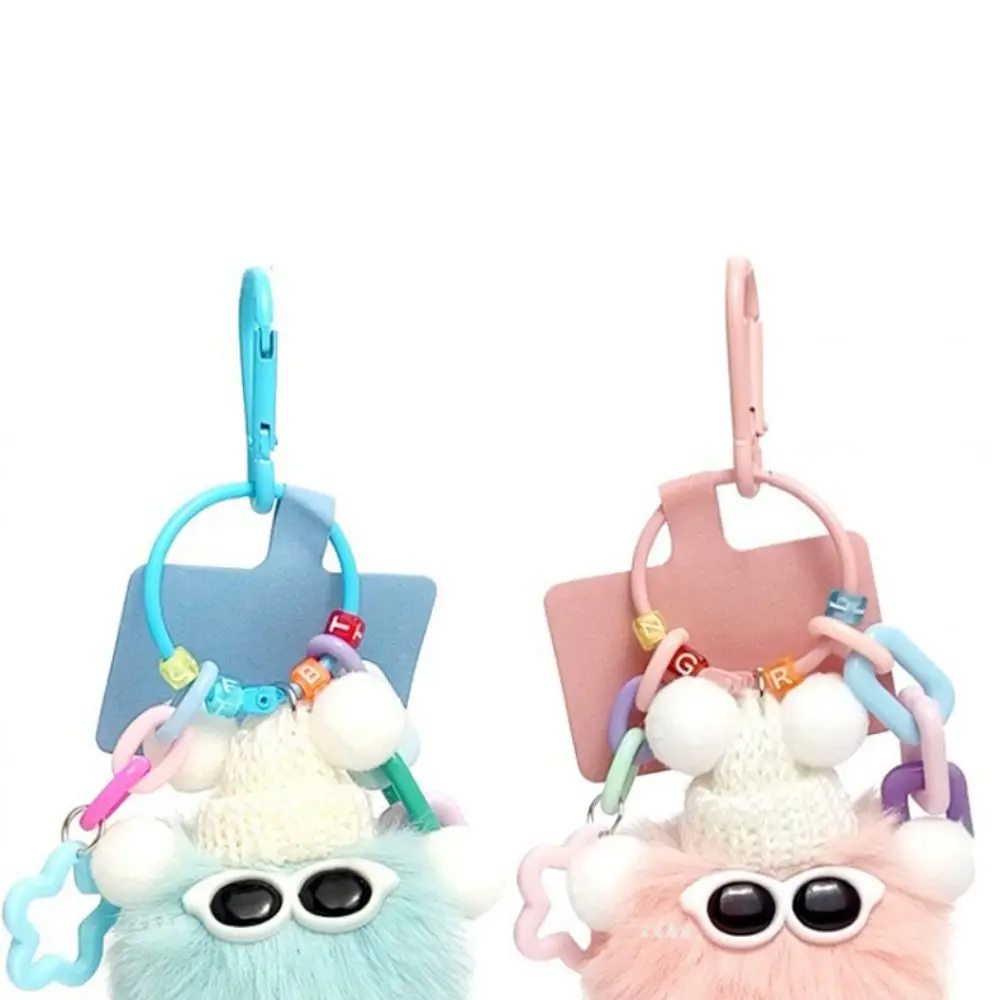 Cute Lovers Elf Rex Rabbit Hair Pendant Diy Fashion Plush Bag Decoration Kawaii Couples Keychain